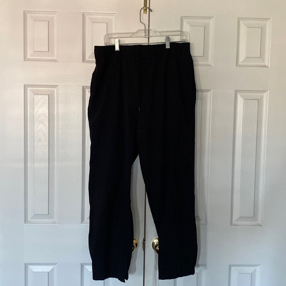 Saks Fifth Avenue black baggy pants, size XL,